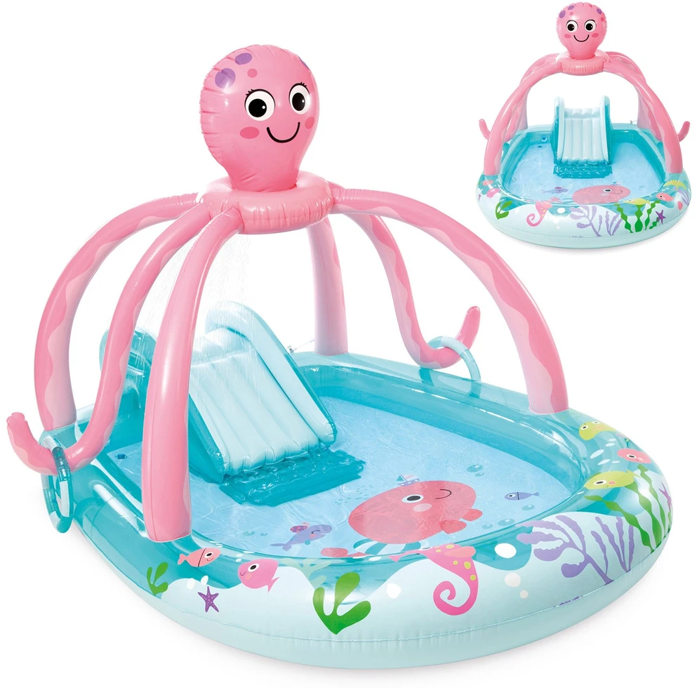 Pripučiamoji lauko žaidimų aikštelė „Linksmoji aštuonkojė“ INTEX 56138