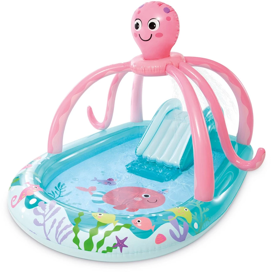 Pripučiamoji lauko žaidimų aikštelė „Linksmoji aštuonkojė“ INTEX 56138