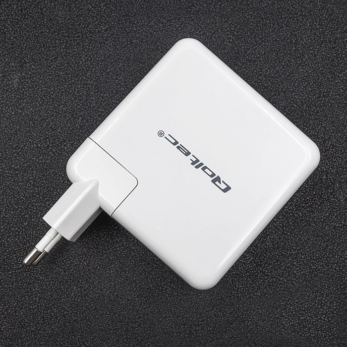 QOLTEC 51710 maitinimo įkroviklis GaN Fast 108W 5 20V 3 4.7A USB C Baltas