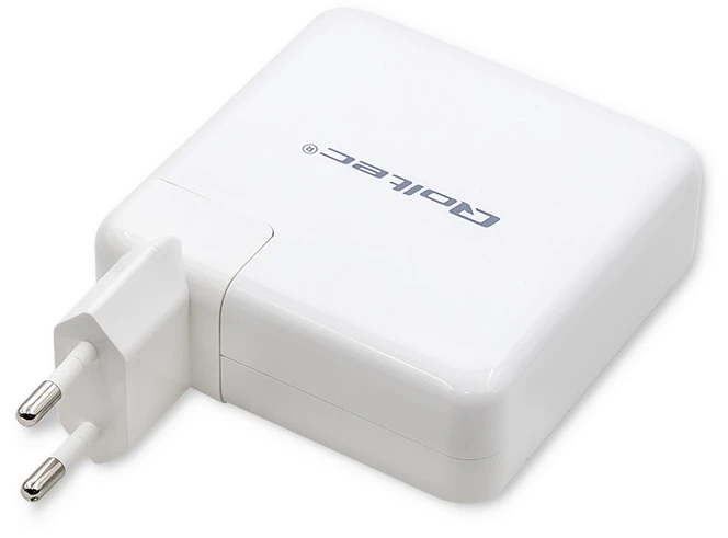 QOLTEC 51710 maitinimo įkroviklis GaN Fast 108W 5 20V 3 4.7A USB C Baltas