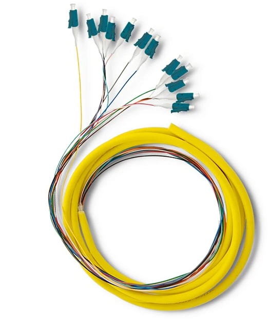 Qoltec 12 x LC/UPC optinio pluošto kabeliai 2m G657A2