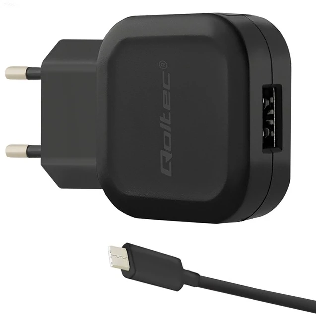 QOLTEC 50184 AC adapter for Išmanusis telefonas/Planšetė 12W 5V 2.4A USB + USB typC