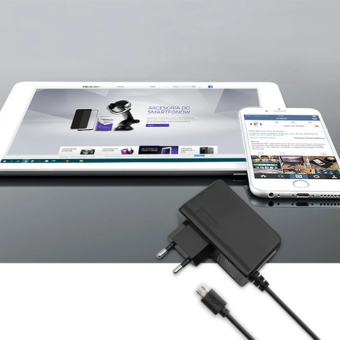 QOLTEC 51022 įkroviklis 15W 5V 3A microUSB