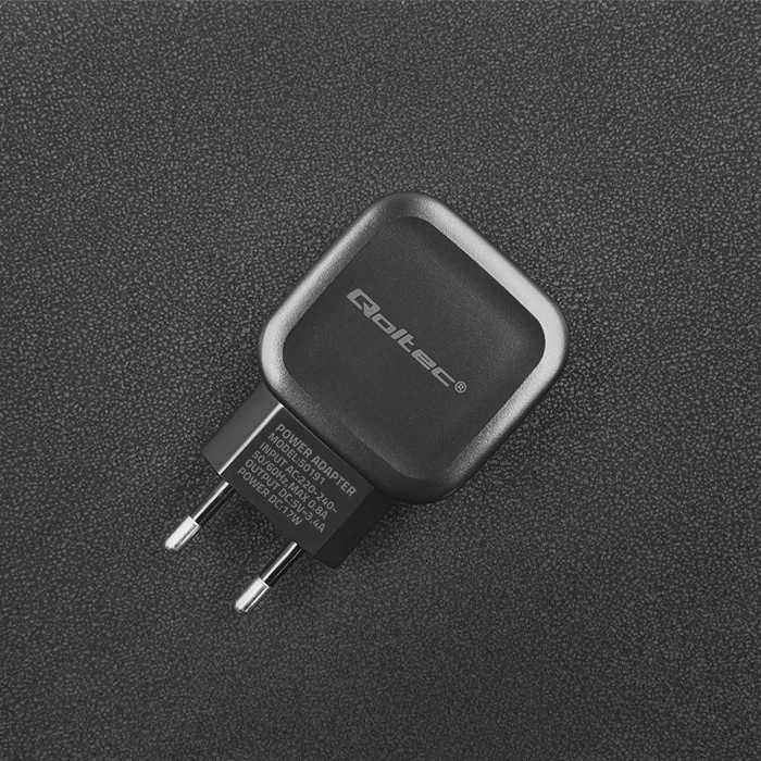 QOLTEC 50191 kintamosios srovės adapteris 17W 5V 3.4A 3xUSB