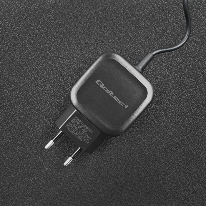 QOLTEC 50189 kintamosios srovės adapteris 17W 5V 3.4A USB + Micro USB