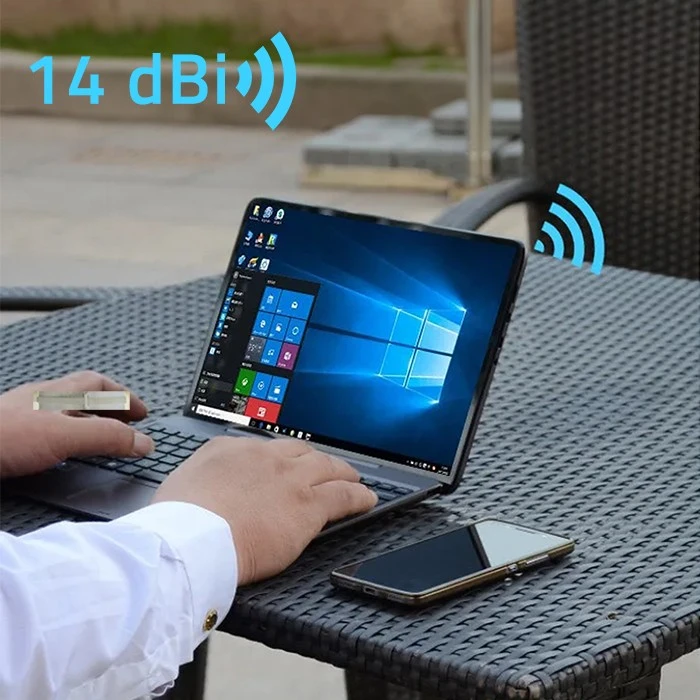 Antenos - Qoltec 57043 4G LTE Dual 14dBi Omnidirekcinė