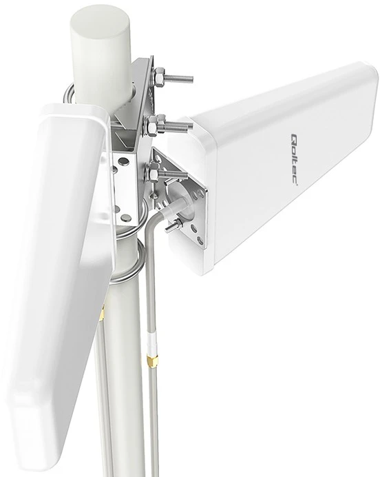 Antenos - Qoltec 57043 4G LTE Dual 14dBi Omnidirekcinė