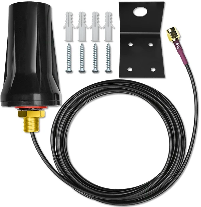 Antenos - Qoltec 57042 4G LTE Dual 7dBi Omnidirekcinė