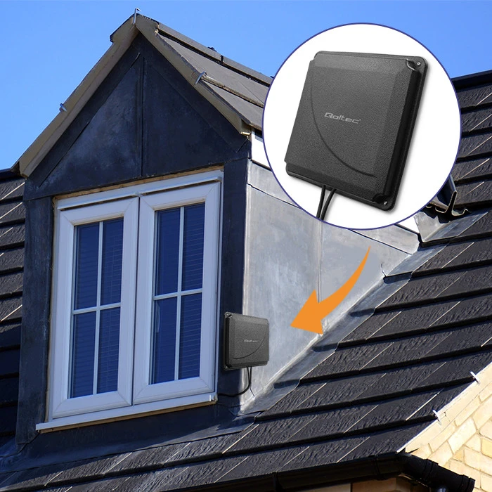 Ryšio stiprintuvas Qoltec Antenna 4G LTE DUAL MIMO booster | 35 dBi | 50W | 2x SMA male