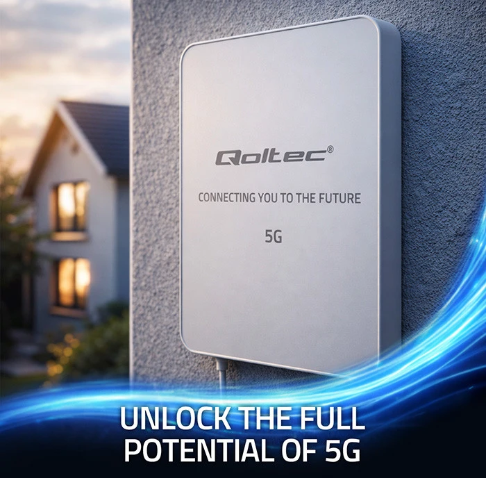 Ryšio stiprintuvas Qoltec Antena 5G LTE | SMA | 3300-3800MHz | montavimas lauke