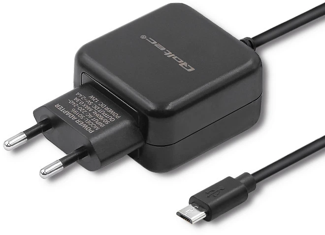 QOLTEC ikroviklis 12W 5V 2.4A Micro USB juodas