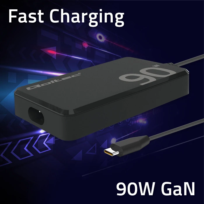 Įkroviklis nešiojamam kompiuteriui Qoltec 52422 90W 5-20V 4.5A