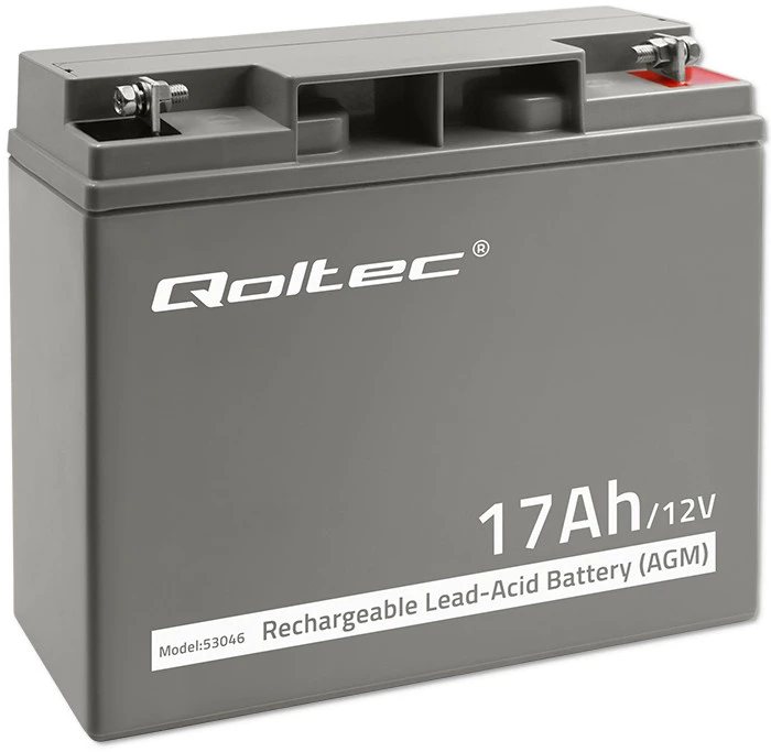 QOLTEC 53046 Qoltec Baterija AGM 12V 17Ah maks.255A