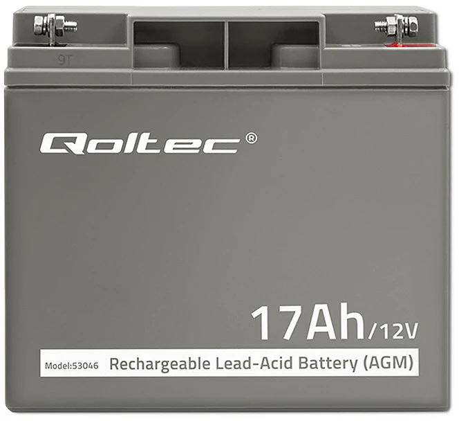 QOLTEC 53046 Qoltec Baterija AGM 12V 17Ah maks.255A