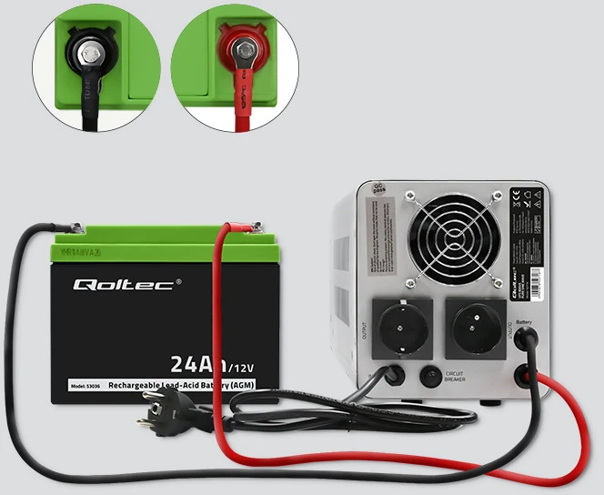 QOLTEC 53036 Qoltec Baterija AGM 12V