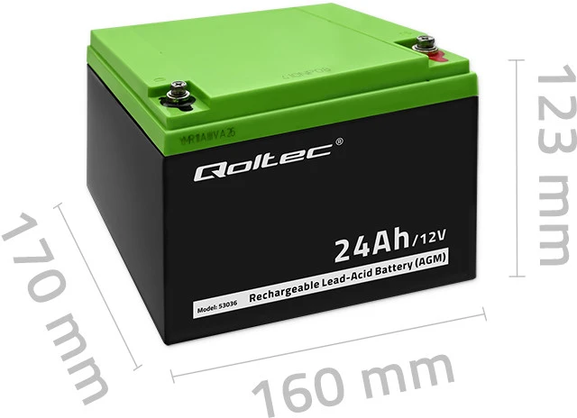 QOLTEC 53036 Qoltec Baterija AGM 12V