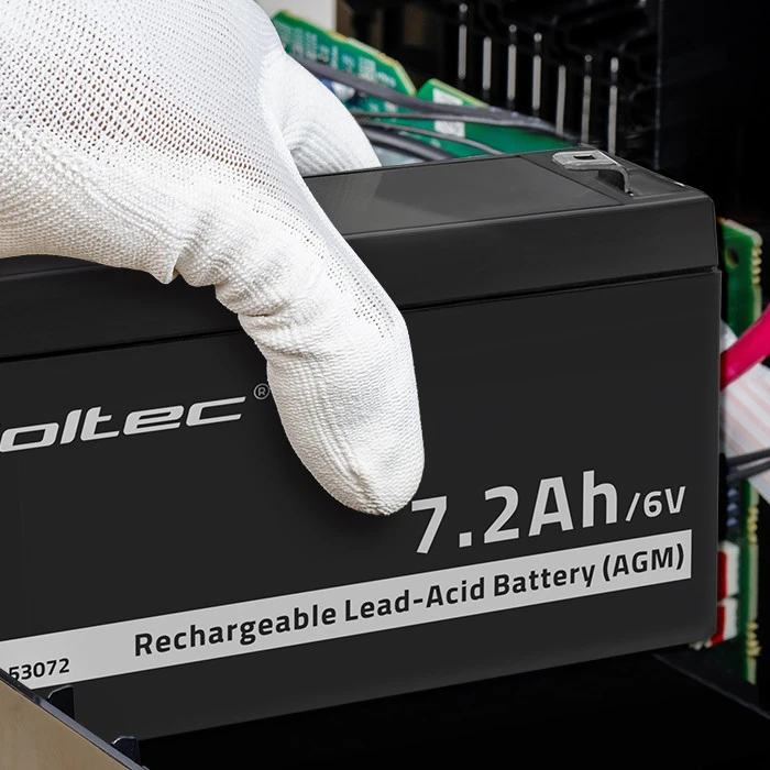 QOLTEC Baterija AGM 6V 7.2Ah
