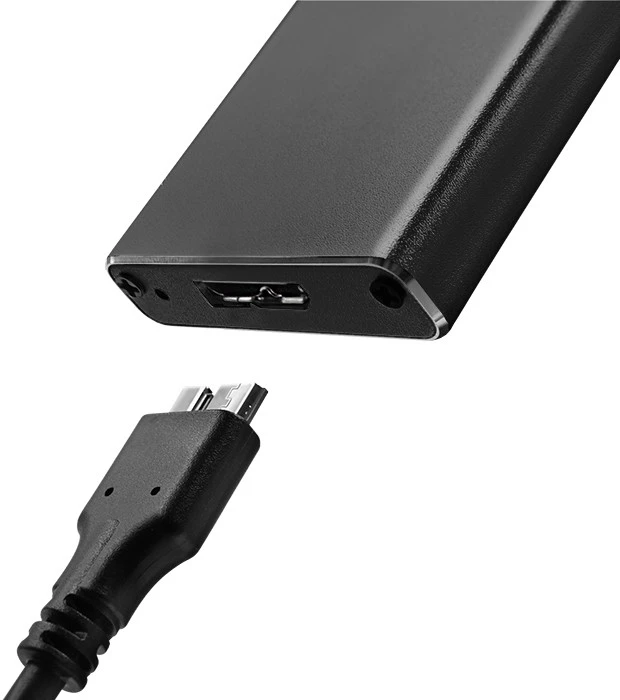 QOLTEC 51854 kietojo disko korpusas M.2 SATA SSD NGFF USB 3.0