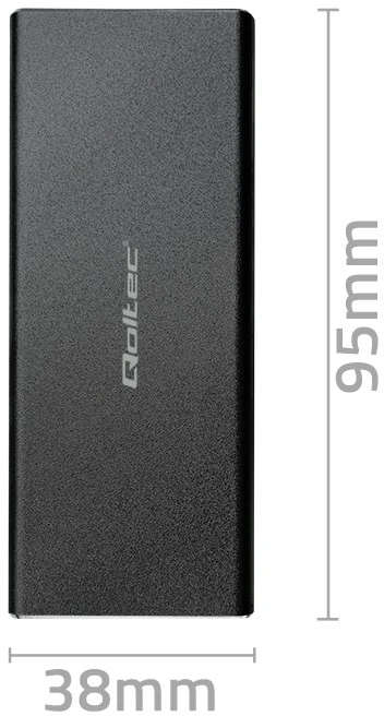QOLTEC 51854 kietojo disko korpusas M.2 SATA SSD NGFF USB 3.0