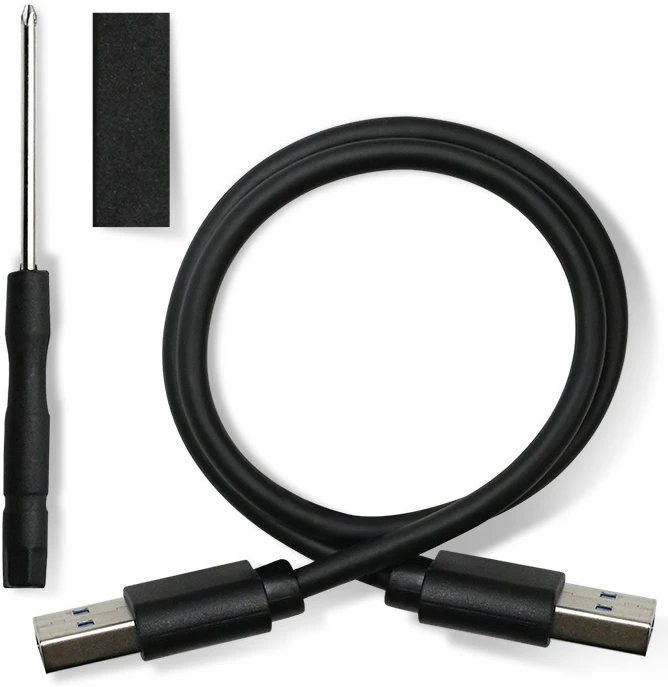Išorinio kietojo disko dėklas Aliuminio korpusas diskų kišenė skirtas diskams HDD SSD 25" Sata3 USB 3.0 sidabrinis Qoltec