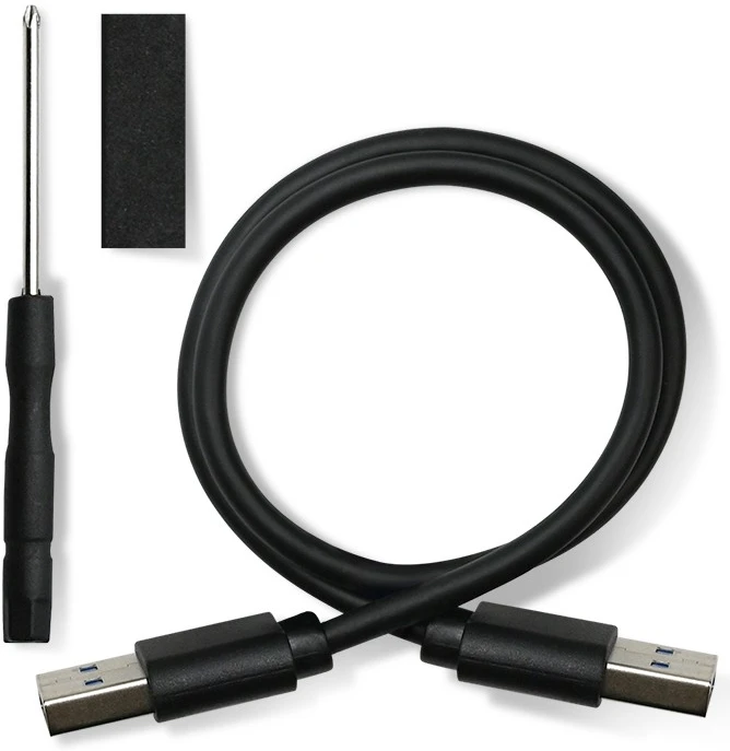 QOLTEC išorinio kietojo disko dėklas HDD/SSD 2.5" SATA3 USB 3.0 Mėlyna
