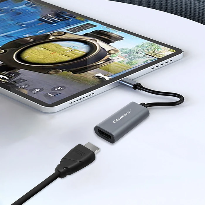 Qoltec Aliuminis USB-C 3.1 MHL į HDMI adapteris 4K 60Hz