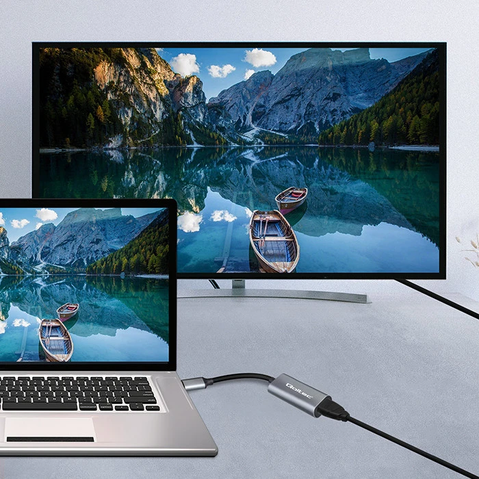 Qoltec Aliuminis USB-C 3.1 MHL į HDMI adapteris 4K 60Hz