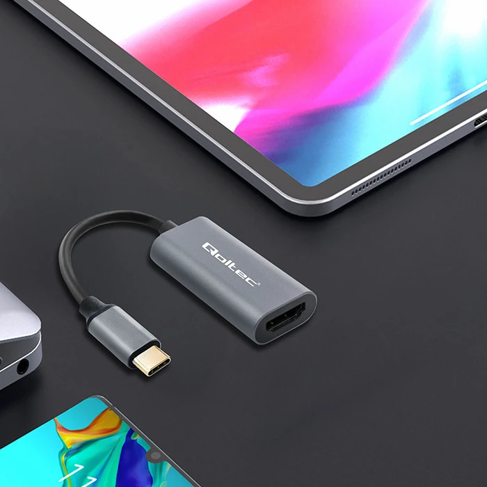 Qoltec Aliuminis USB-C 3.1 MHL į HDMI adapteris 4K 60Hz