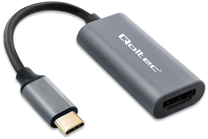 Qoltec Aliuminis USB-C 3.1 MHL į HDMI adapteris 4K 60Hz