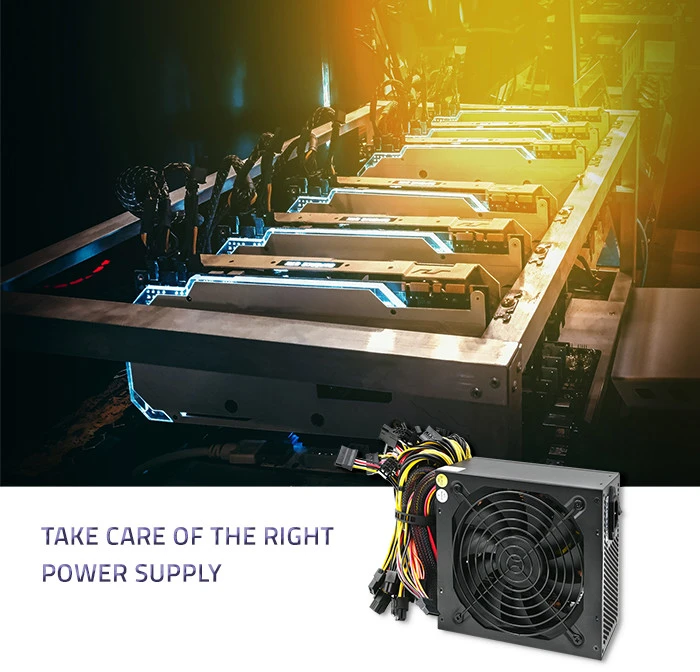 QOLTEC 50147 ATX maitinimo šaltinis 1600W 80 Plus Gold Bitcoin Miner