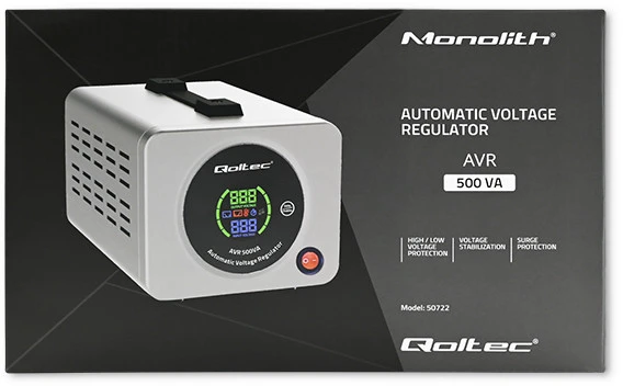QOLTEC 50722 Automatic Voltage Stabilizer AVR 500VA