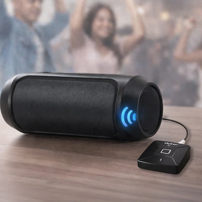 Qoltec Belaidė HiFi garso siųstuvas imtuvas Bluetooth 6.0 NFC