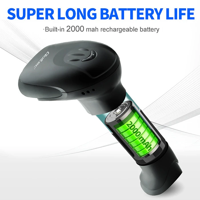 QOLTEC 50868 Barcode scanner 1D 2D Juodas