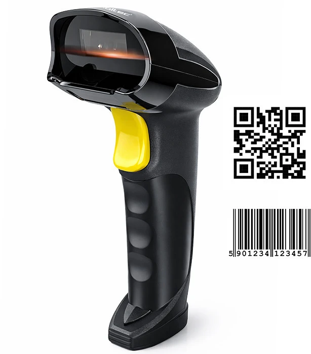 QOLTEC 50856 belaidis 1D/2D brūkšninių kodų skaitytuvas / 2,4 GHz