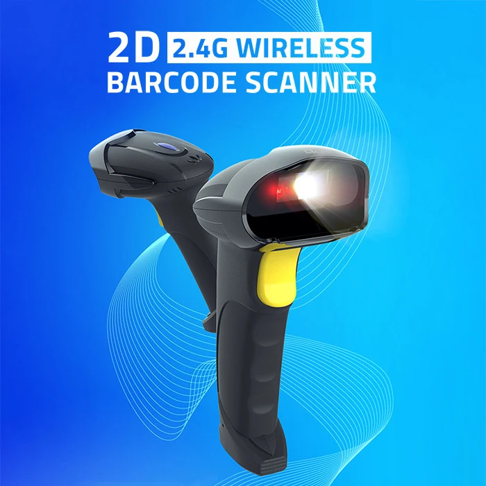 QOLTEC 50856 belaidis 1D/2D brūkšninių kodų skaitytuvas / 2,4 GHz