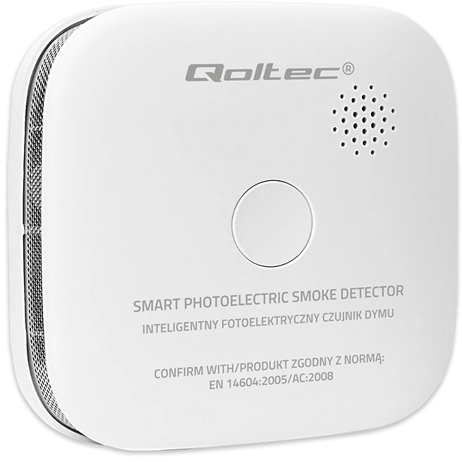 Qoltec Belaidis dūmų detektorius su baterija