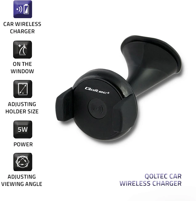 QOLTEC 51226 Qoltec belaidis indukcinis įkroviklis 5V 5W 2A Micro USB
