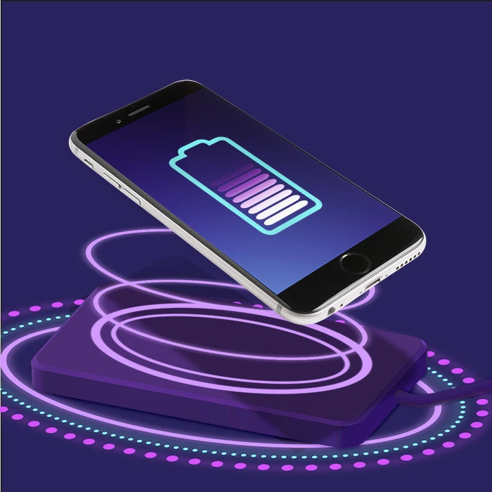 QOLTEC 51842 Qoltec indukcinis belaidis įkroviklis | Qualcomm QuickCharge 3.0 | 10W | baltas