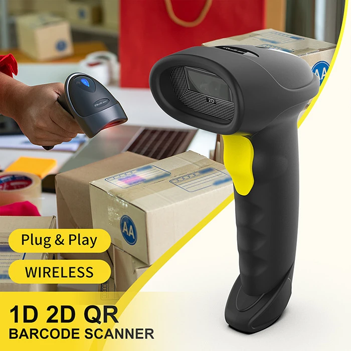 „Qoltec“ brūkšninių kodų ir QR kodų skaitytuvas | 1D 2D | USB | „Bluetooth“