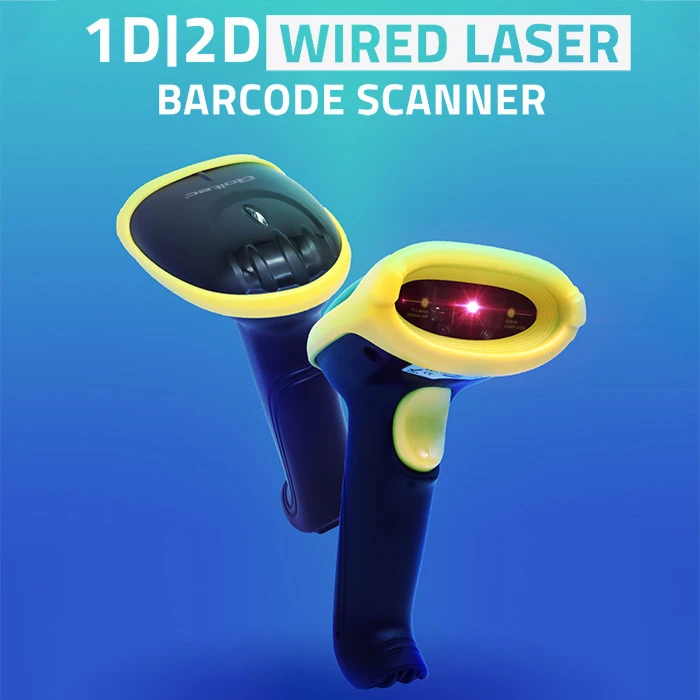 QOLTEC 50867 Barcode scanner 1D 2D USB Juodas