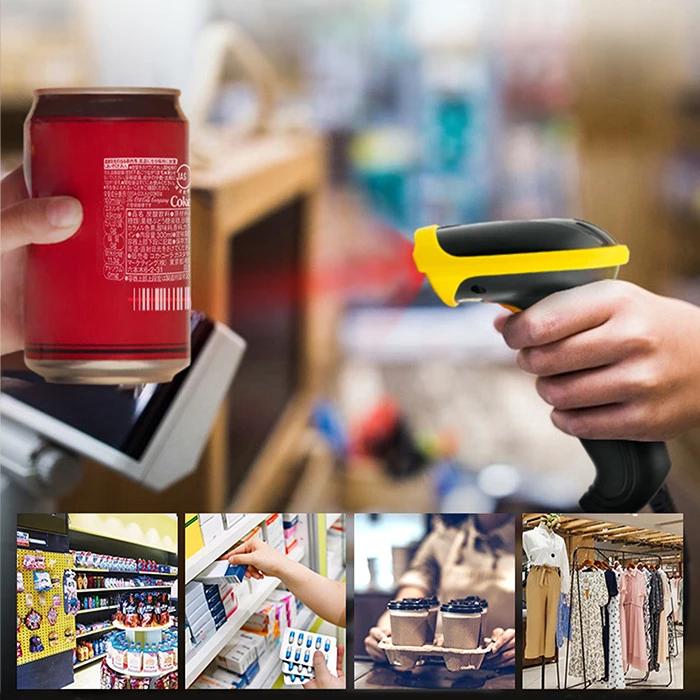 QOLTEC 50867 Barcode scanner 1D 2D USB Juodas