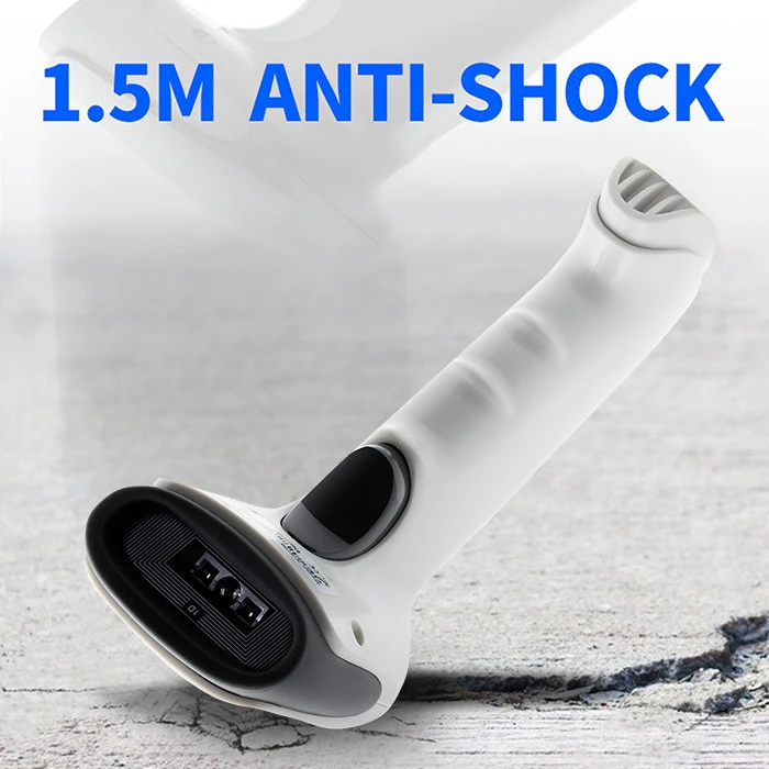 QOLTEC 50865 Brūkšninių kodų skaitytuvas 1D CCD USB Baltas