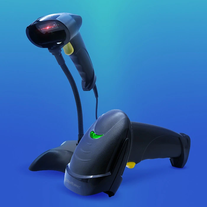 QOLTEC 50876 lazerinis scanner 1D USB Juodas
