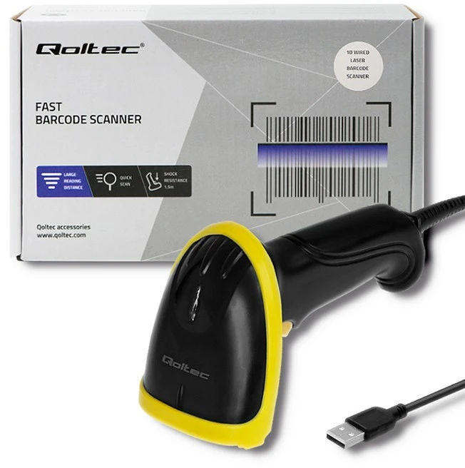 QOLTEC 50860 Barcode reader 1D USB