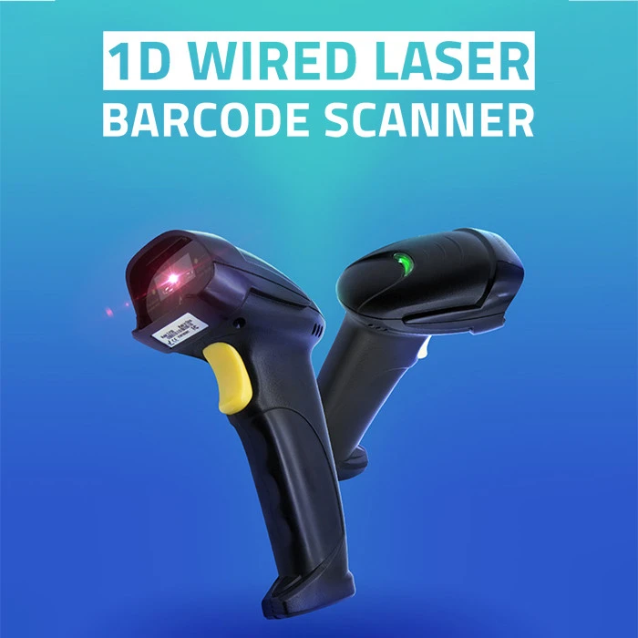 QOLTEC 50876 lazerinis scanner 1D USB Juodas