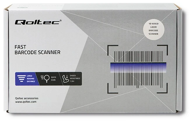 QOLTEC 50860 Barcode reader 1D USB