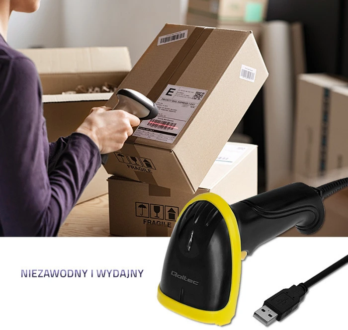 QOLTEC 50860 Barcode reader 1D USB