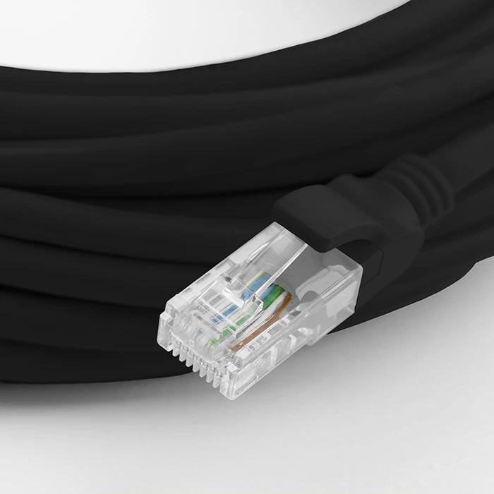 Qoltec CAT6 UTP LAN kabelis 100m juodas