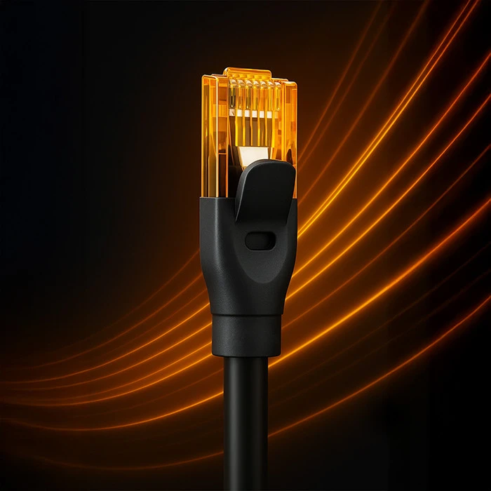 Qoltec CAT6 UTP tinklo kabelis 2xRJ45 30m juodas