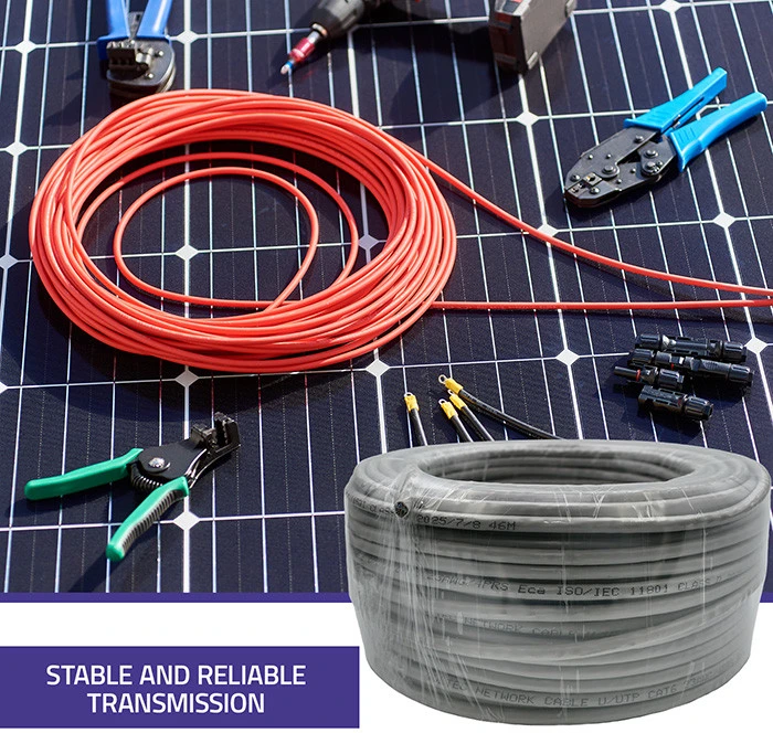 Qoltec CAT6 UTP tinklo kabelis 50m pilkas